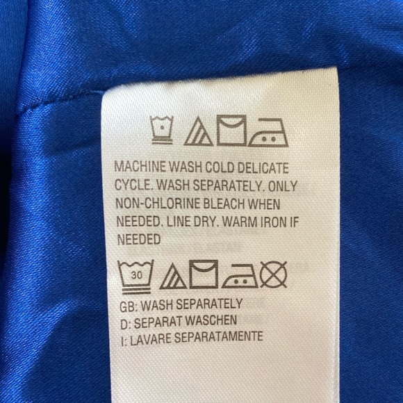 LÍNEA BY LOUIS DELL’OLIO 💙BLUE💙 V-NECK ZIP FRONT JACKET PLUS SIZE 14 🌟NWOT🌟 - Picture 14 of 16
